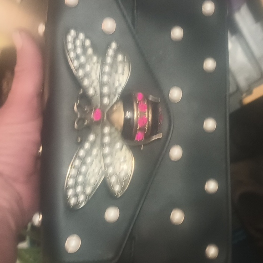 A Gucci purse made in Italy